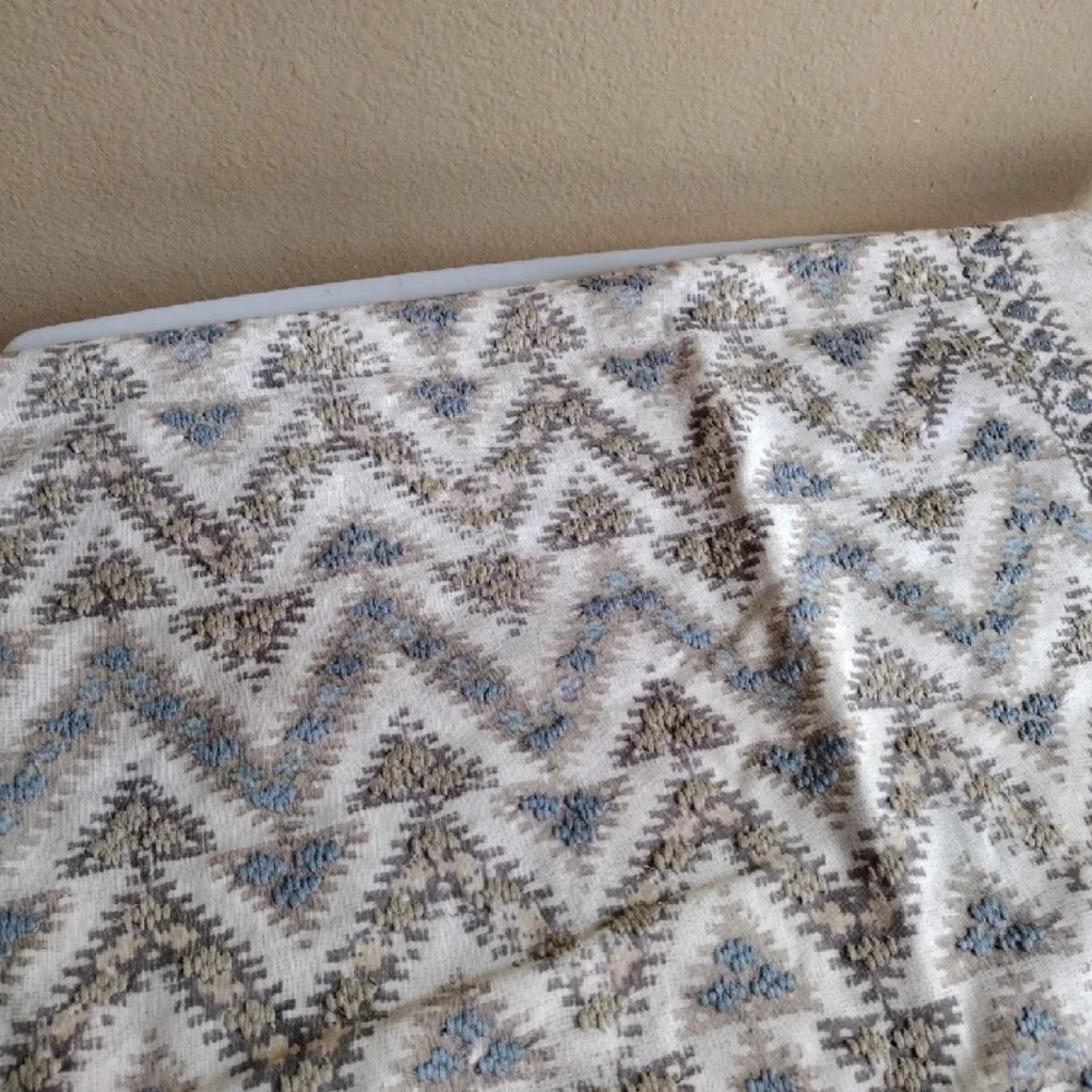 Pottery Barn Embroidered Chevron Aztec Print 16